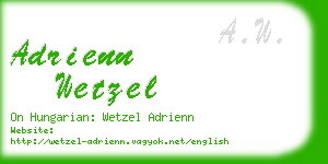 adrienn wetzel business card